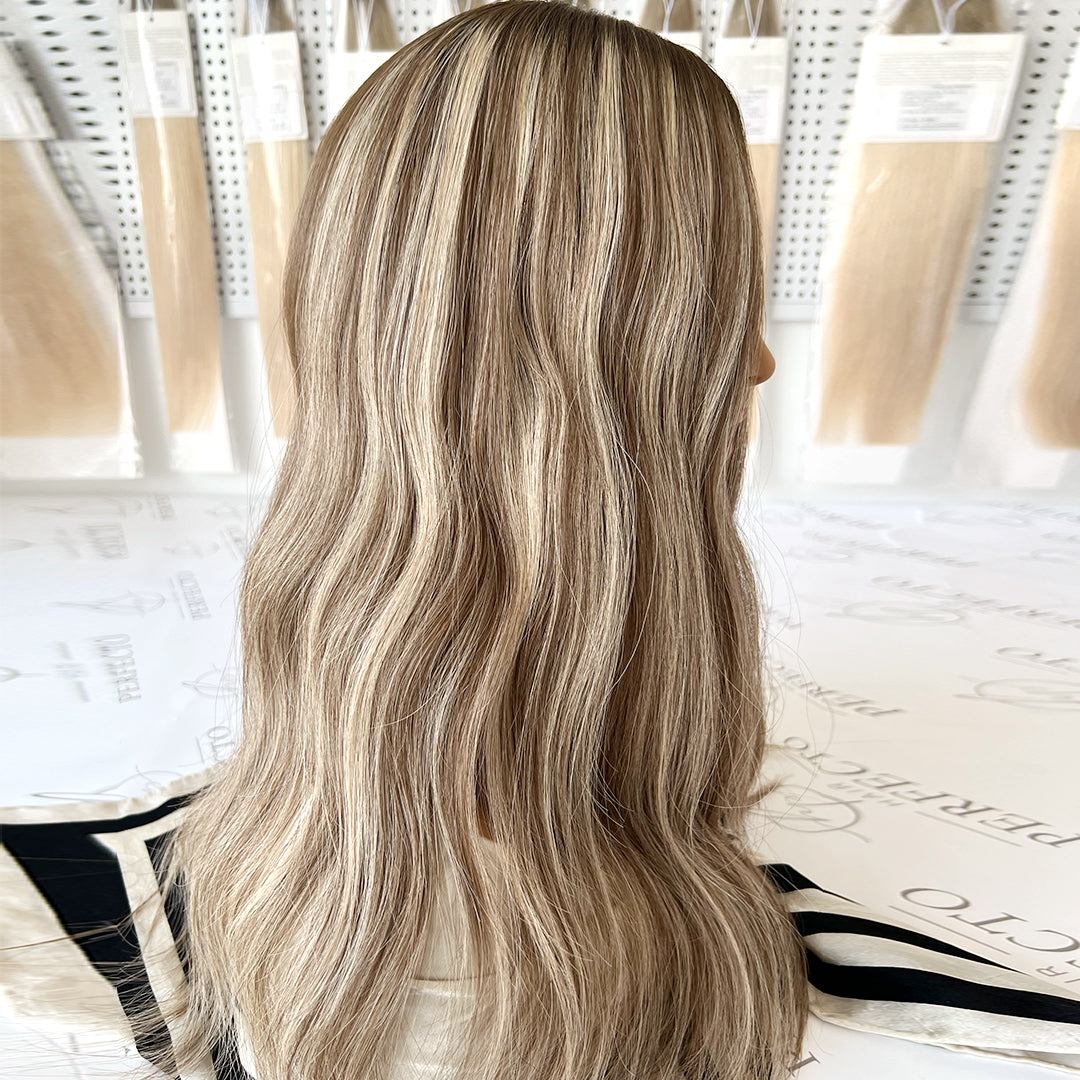 Silk Hair Pieces Blonde Money Piece Hair Toppers Hairperfecto