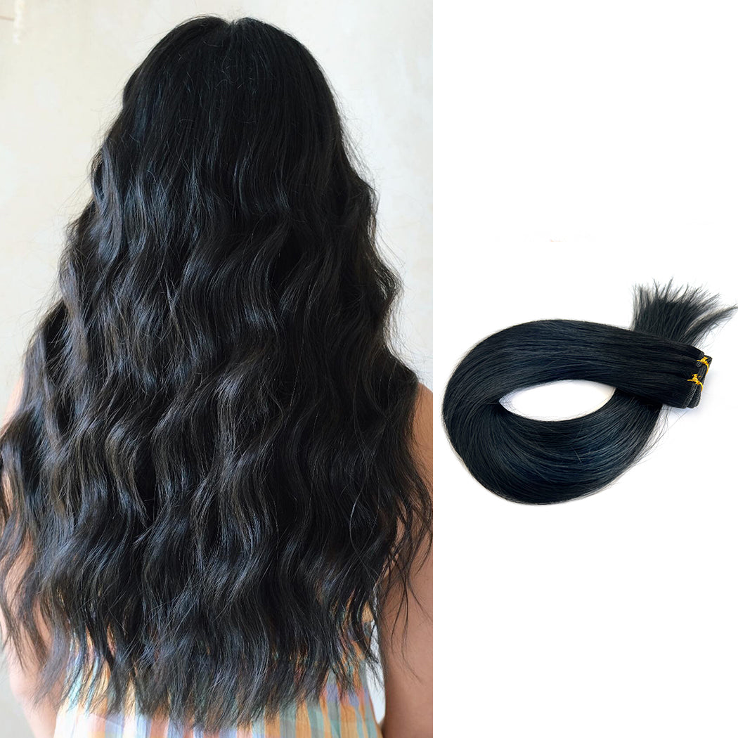 Hair Extension Wefts Black Remy Hair Weft | Hairperfecto