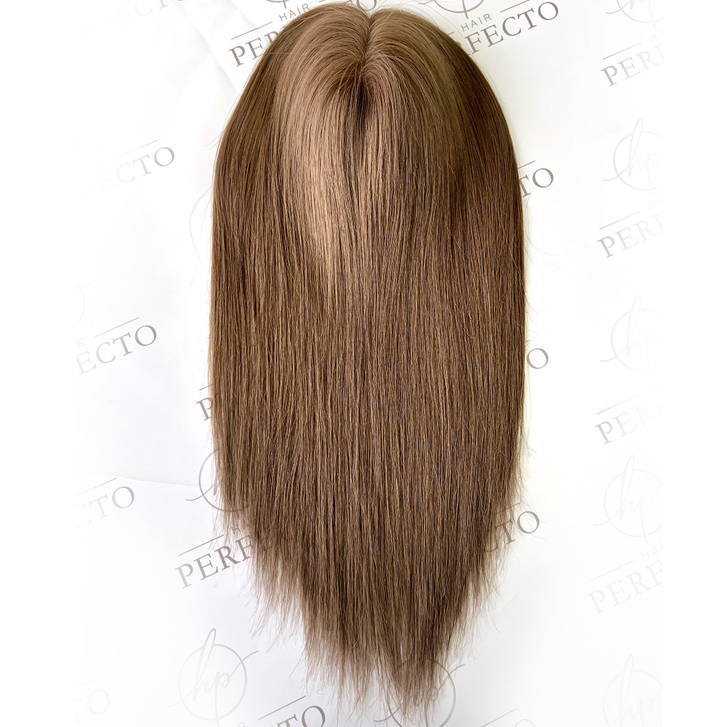 Hair Toppers 18''  #4 6''*7'' -  Hair Topper Mono Wefted Base | Hairperfecto