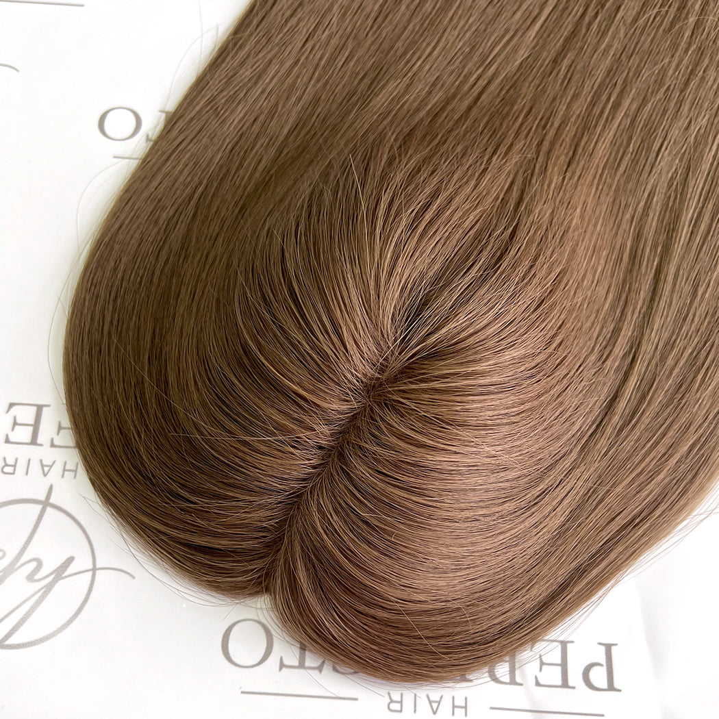Hair Toppers 18''  #4 6''*7'' -  Hair Topper Mono Wefted Base | Hairperfecto