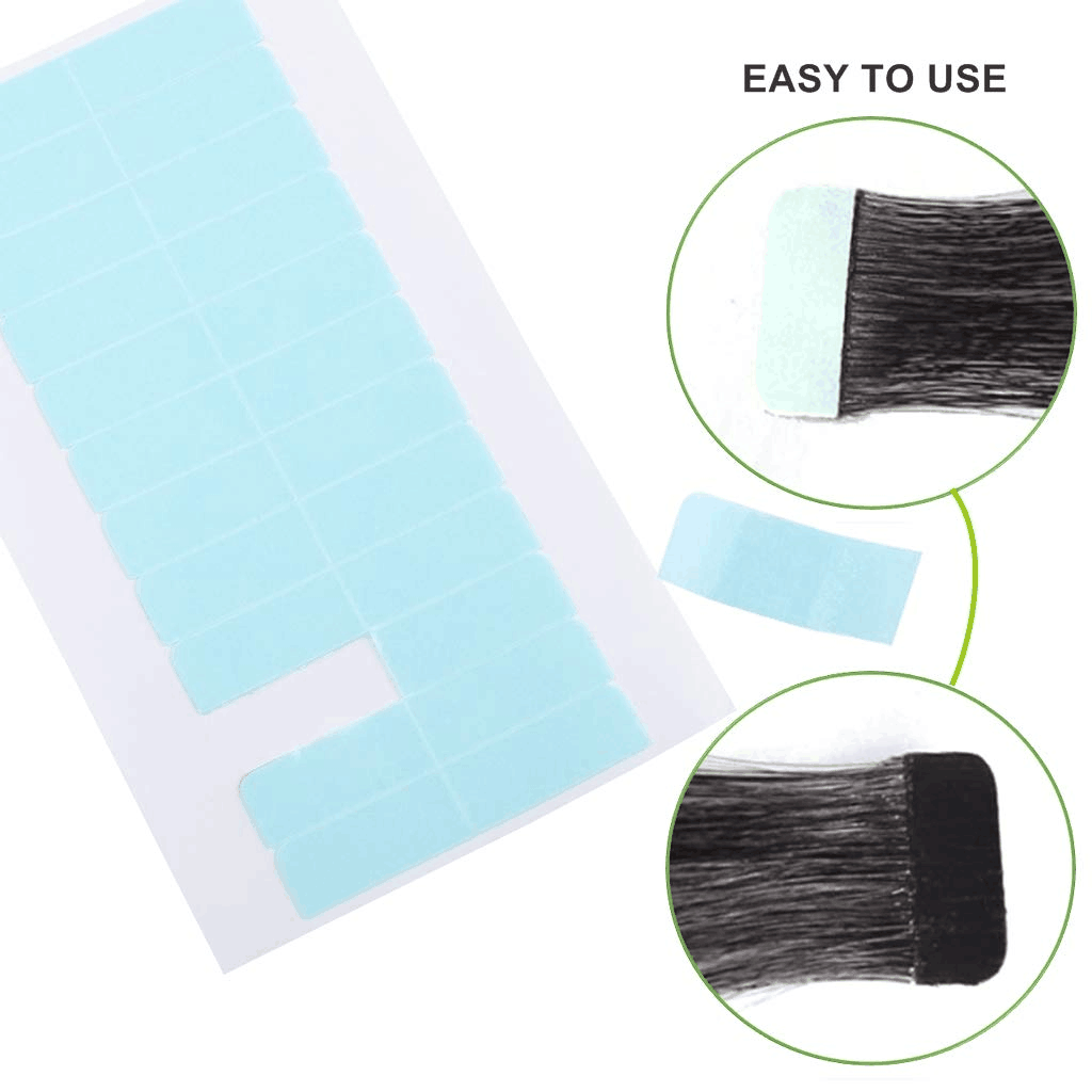 Double-sided Tape Glue Tabs for Tape In Hair Extension 10sheets/bag 4cm*0.8cm