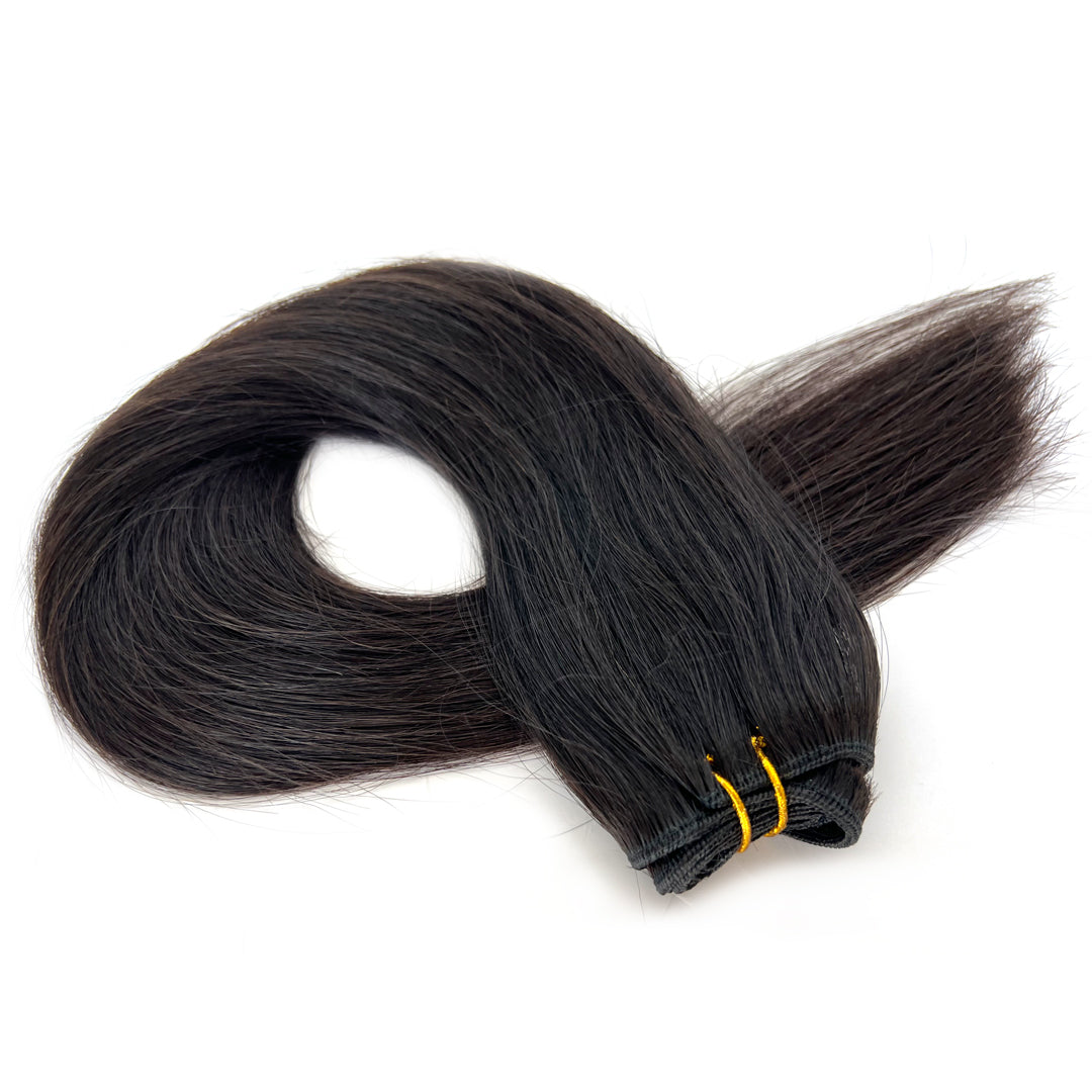 #1B TRADITIONAL WEFTS HAIR EXTENSIONS | 100% REMY HUMAN HAIR | HAIRPERFECTO
