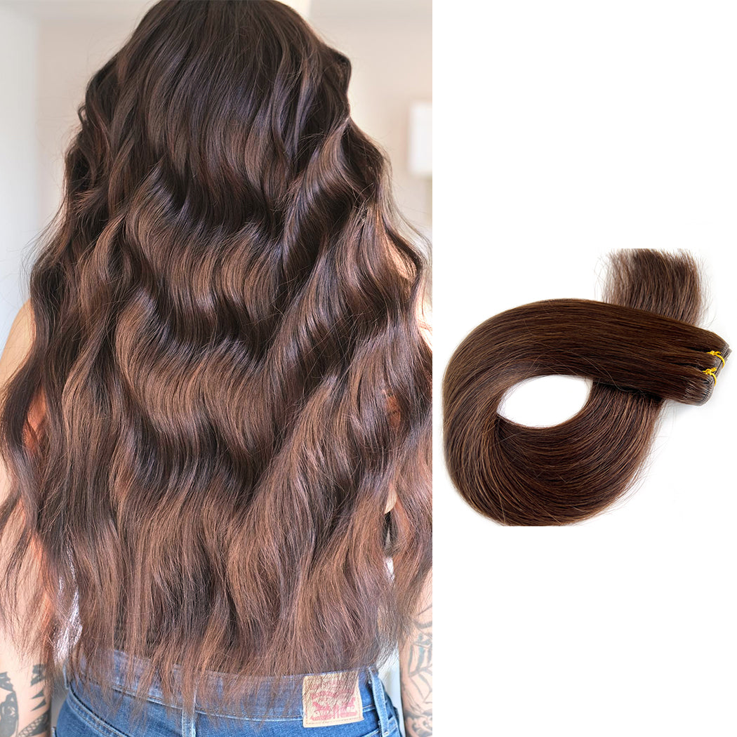 Wholesale Hair Weft  | Dark Brown #2 Sew In Weft Hair Extensions | Hairperfecto