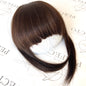 100% Human Hair Clip In Bangs With Temples  -#2 Dark Brown