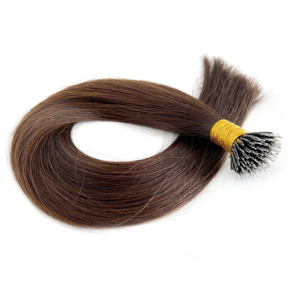 Nano Bead Hair Extensions -  #2 Keratin Hair Extensions| Hairperfecto