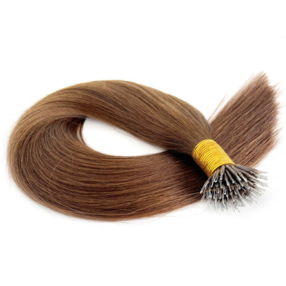 Nano Hair Extensions - #4 Keratin Bonded Hair Extensions| Hairperfecto