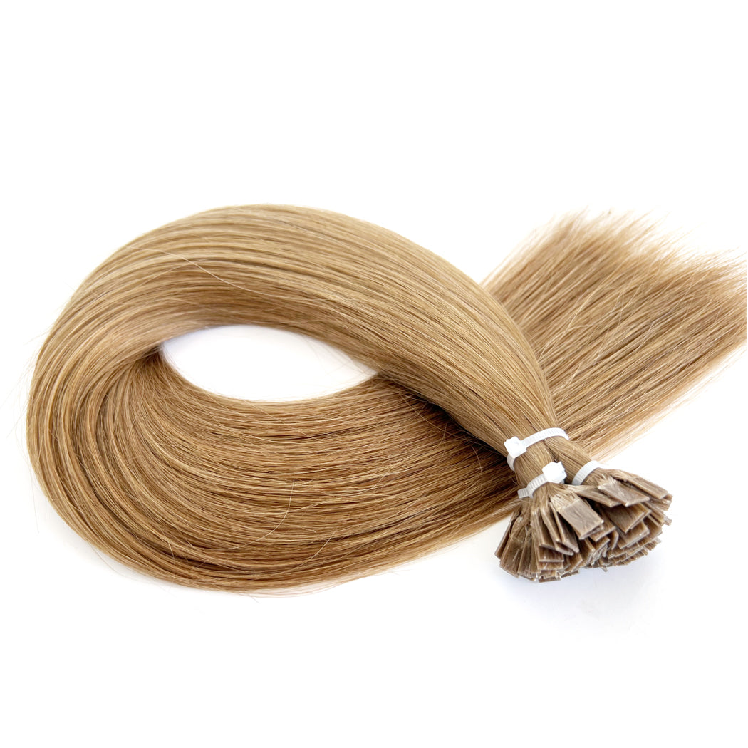 Flat Tip Hair Extensions Brown #6 Keratin Hair Extensions