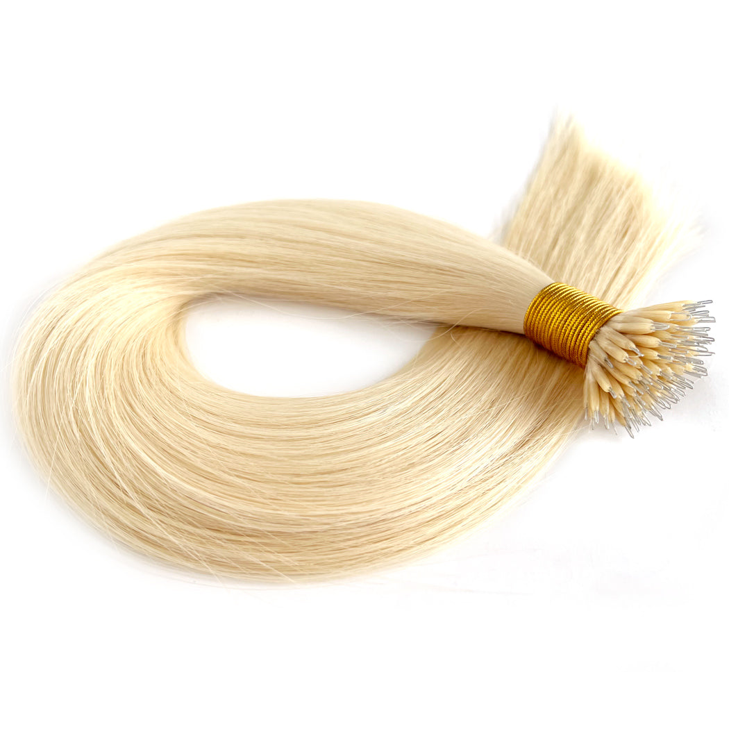 Nano Bead Hair Extensions - #60 Keratin Hair Extensions| Hairperfecto