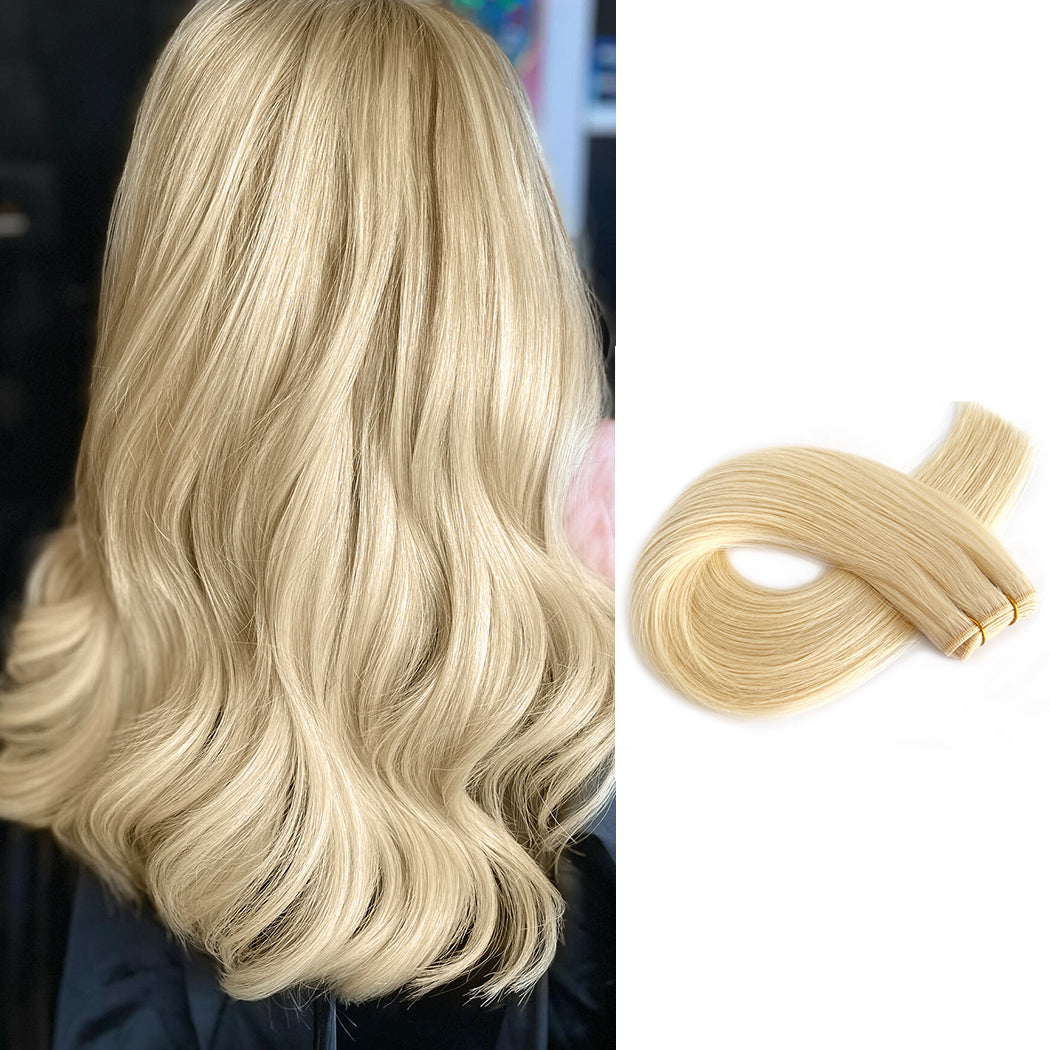 Hair Weft Extensions | Blonde #613 Remy Hair Extension Wefts  | Hairperfecto