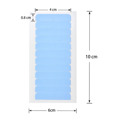 Double-sided Tape Glue Tabs for Tape In Hair Extension 10sheets/bag 4cm*0.8cm