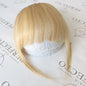 Mixed Blonde Clip In bangs with Temples Human Hair fake bangs-#8-613