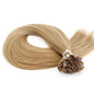 Flat Tip Hair Extensions Light Brown #8 Keratin Hair Extensions