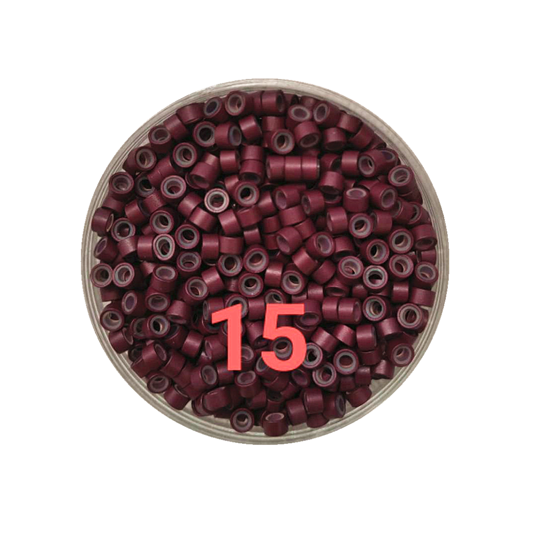 4mm 4.5mm 5mm  #15 Silicone Micro-Rings 500 beads| Hairperfecto