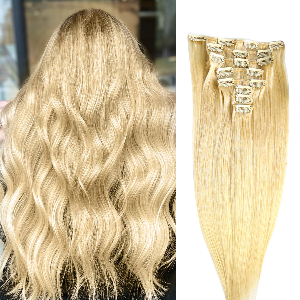 Cheap Clip Ins Hair Extensions Blonde #22 | Hairperfecto