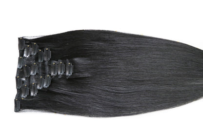 Clip In Hair Extensions Jet Black Clip Ins| Hairperfecto