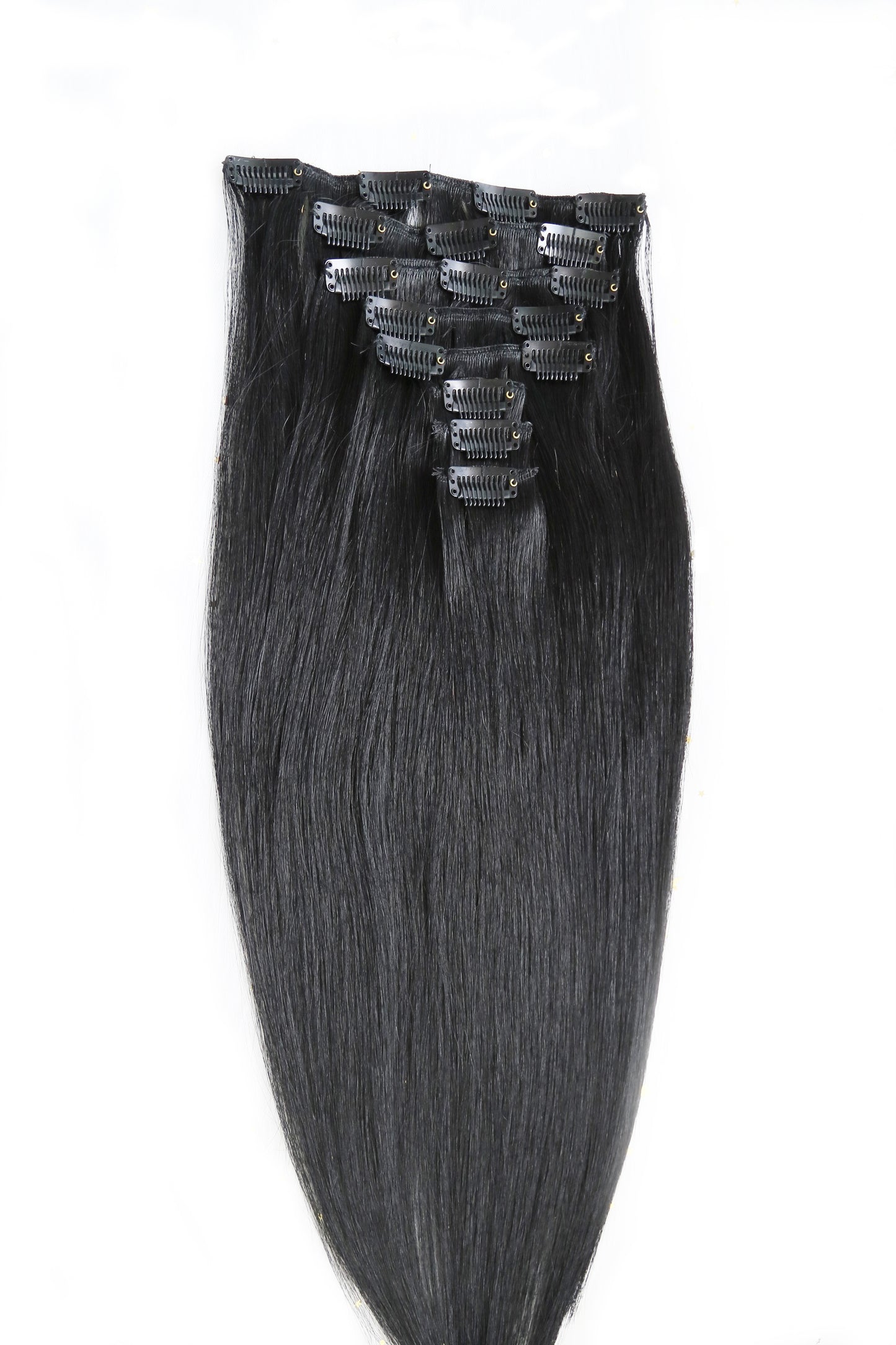 Clip In Hair Extensions Jet Black Clip Ins| Hairperfecto