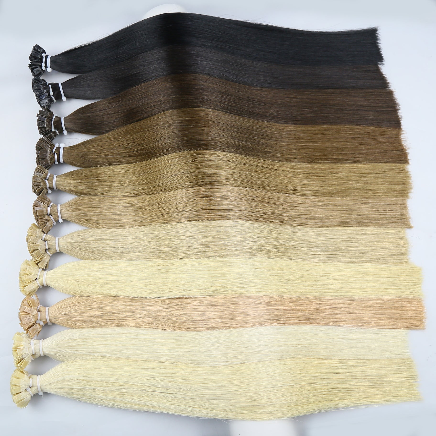 Flat Tip Hair Extensions by Hairperfecto - Keratin, Bond Hair