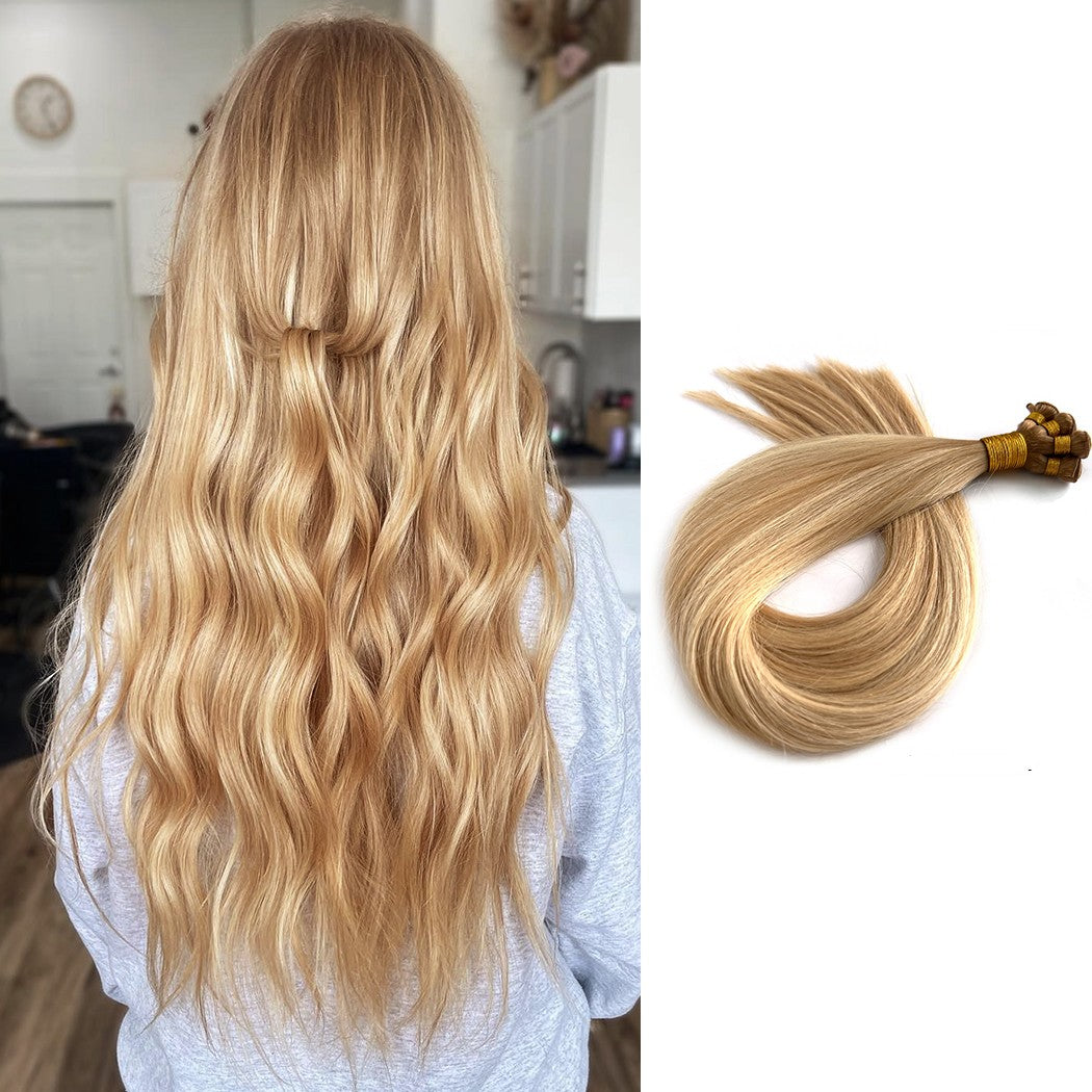 Hand-Tied Weft Extensions #T8/P18/60 Remy Hair Wefts | Hairperfecto
