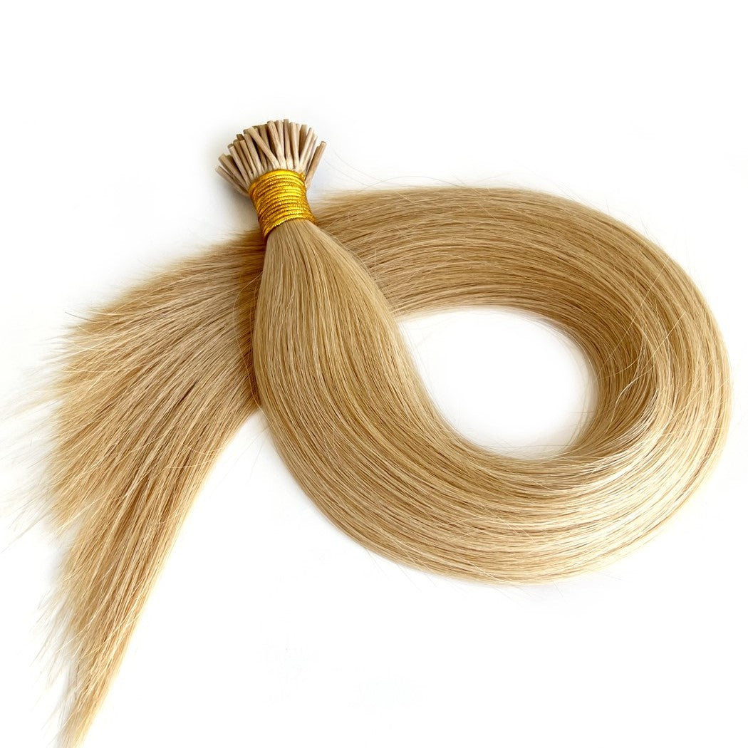 I Tip Keratin Hair Extensions Blonde #18 I Tip Hair | Hairperfecto