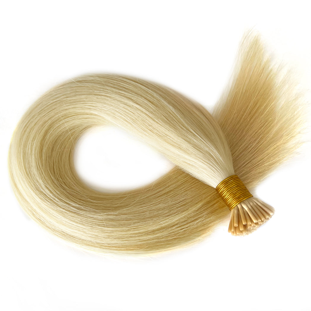 I-Tip Hair Extensions Micro Ring Keratin Hair Blonde #22 | Hairperfecto