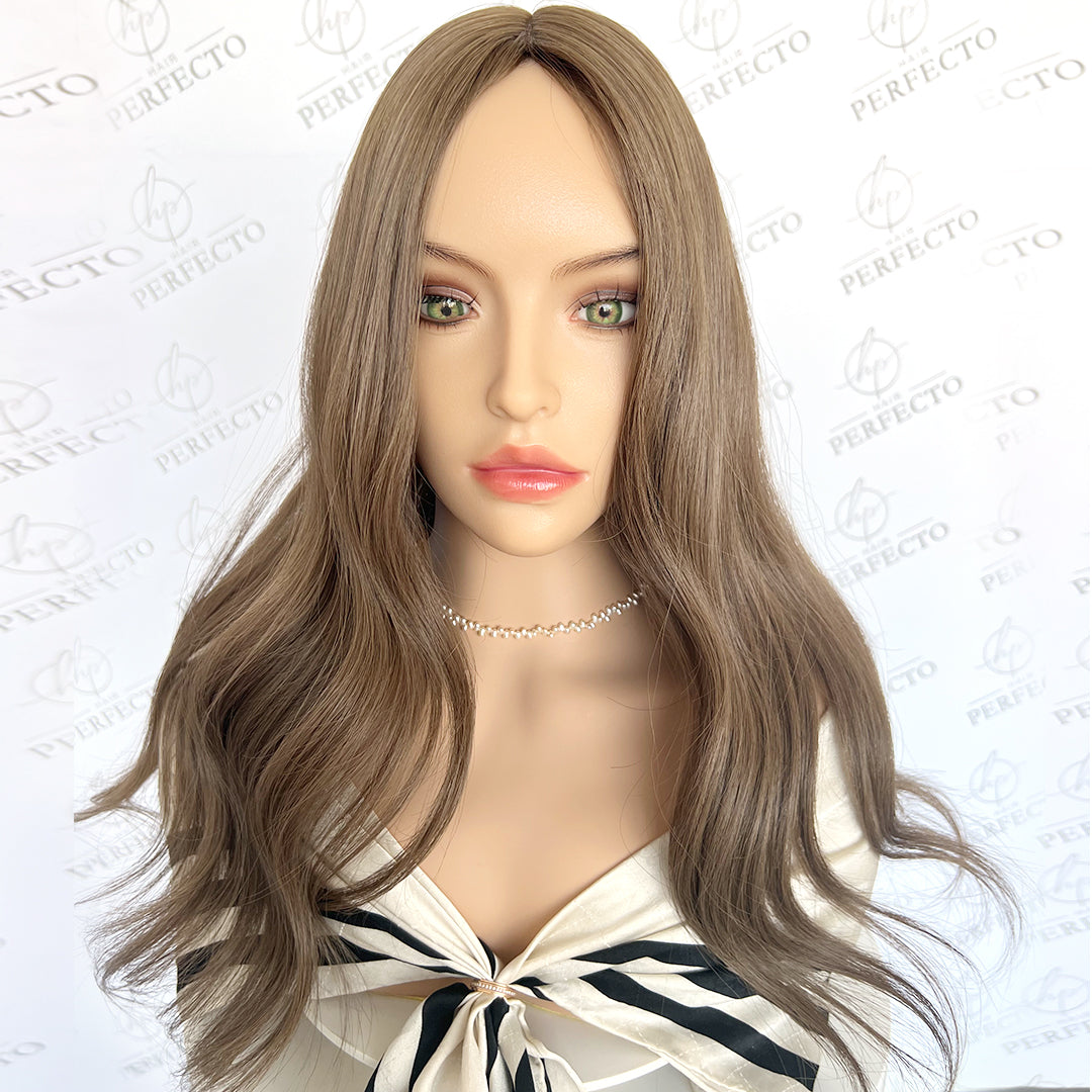 Hair Toppers For Women Silk Base 8*8 Ash Blonde Hair Pieces - Serenity
