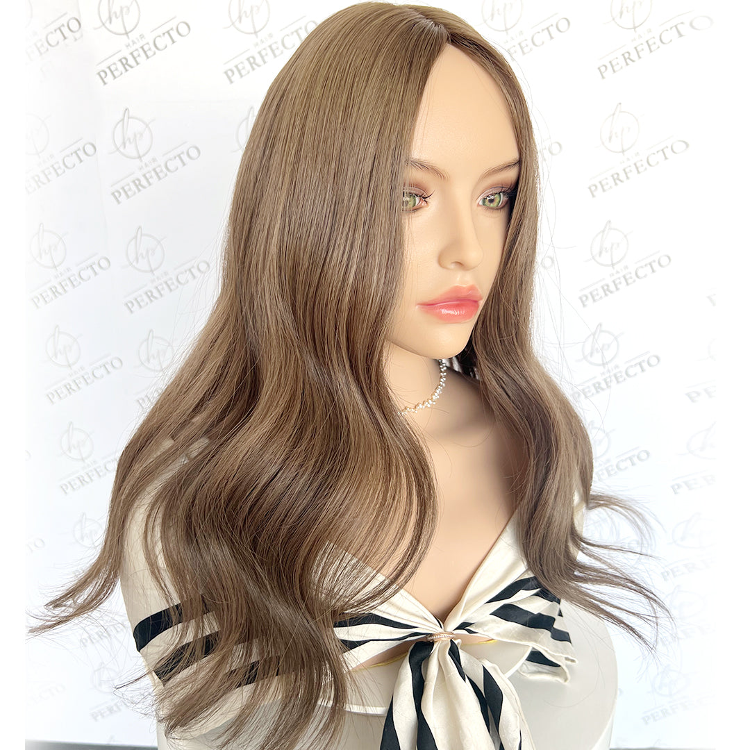 Hair Toppers For Women Silk Base 8*8 Ash Blonde Hair Pieces - Serenity