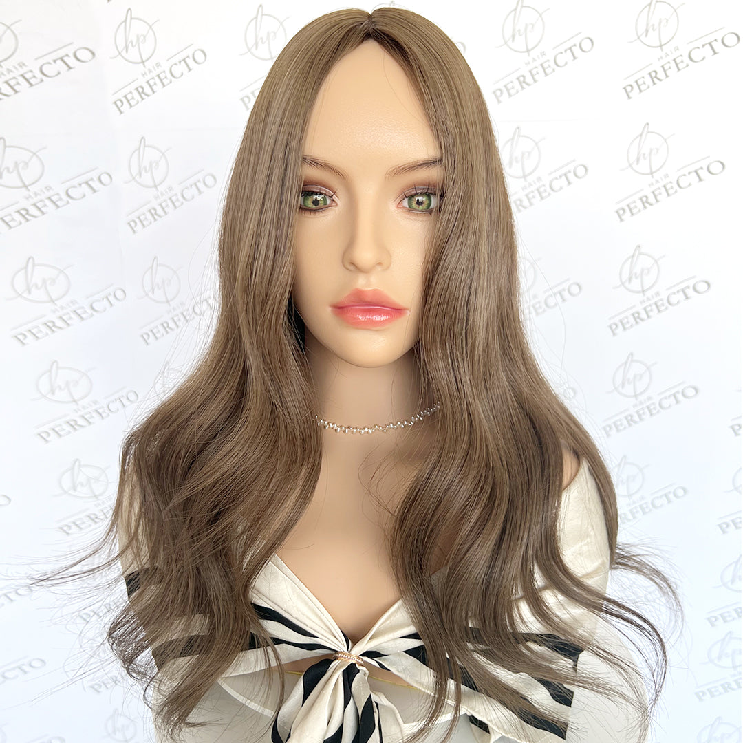 Hair Toppers For Women Silk Base 8*8 Ash Blonde Hair Pieces - Serenity