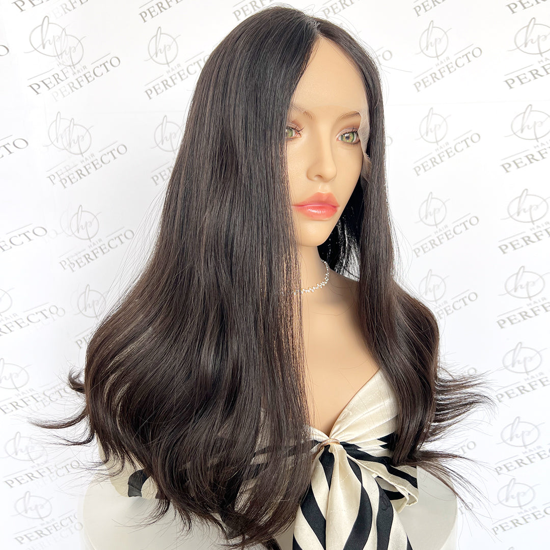 Premium Lace Top Virgin Human Hair Wig - Nora
