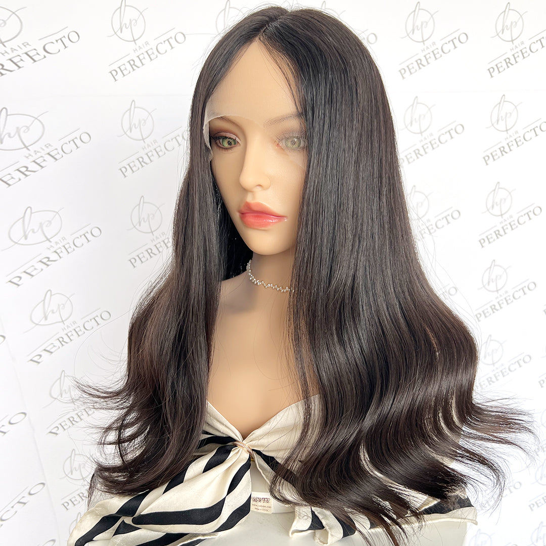 Premium Lace Top Virgin Human Hair Wig - Nora