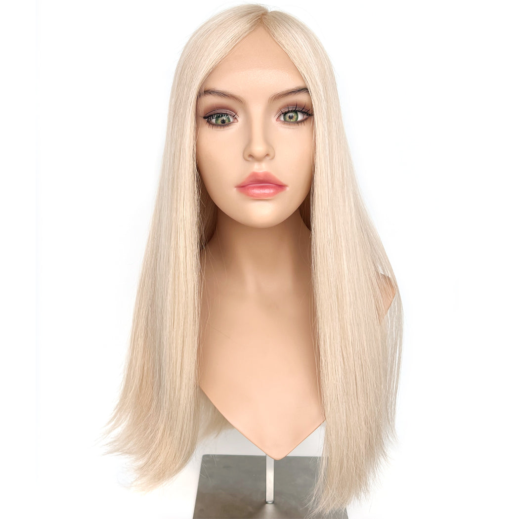 24Inch Lace Wig Light Blonde Blended European Hair Wigs - Isabella | Hairperfecto