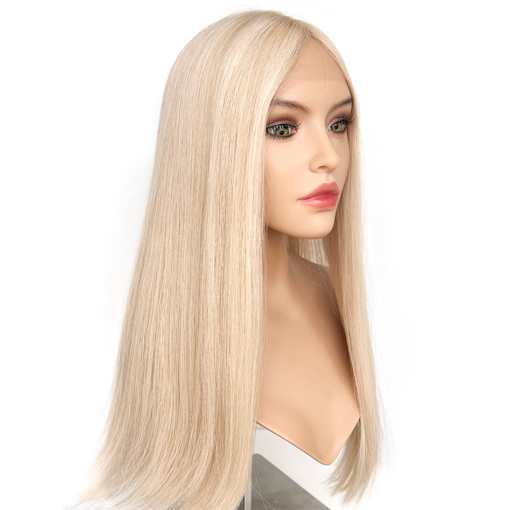 24Inch Lace Wig Light Blonde Blended European Hair Wigs - Isabella | Hairperfecto