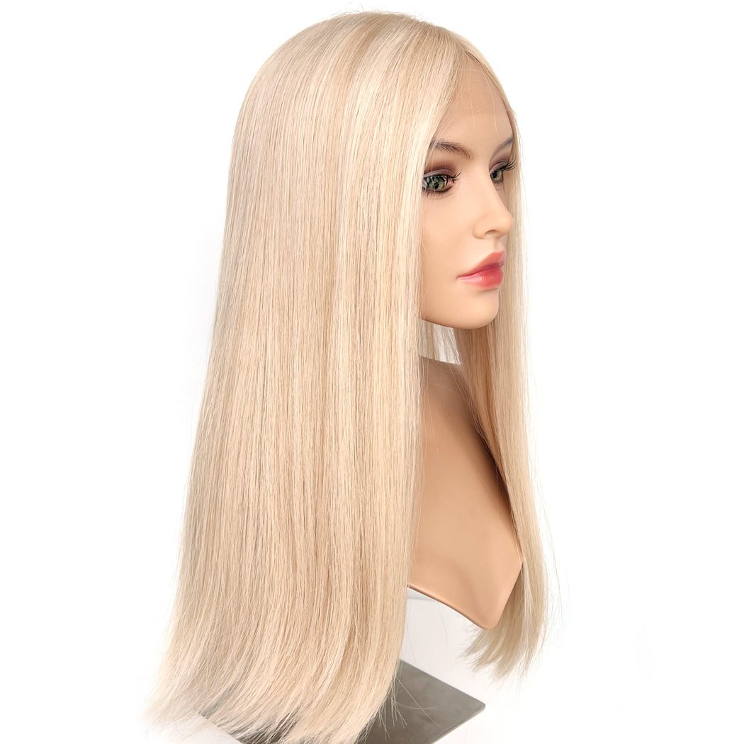 24Inch Lace Wig Light Blonde Blended European Hair Wigs - Isabella | Hairperfecto