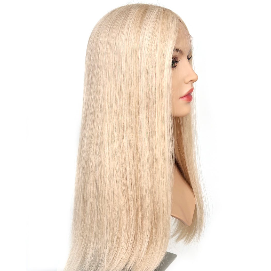 24Inch Lace Wig Light Blonde Blended European Hair Wigs - Isabella | Hairperfecto