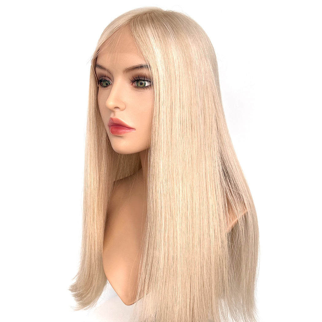 24Inch Lace Wig Light Blonde Blended European Hair Wigs - Isabella | Hairperfecto