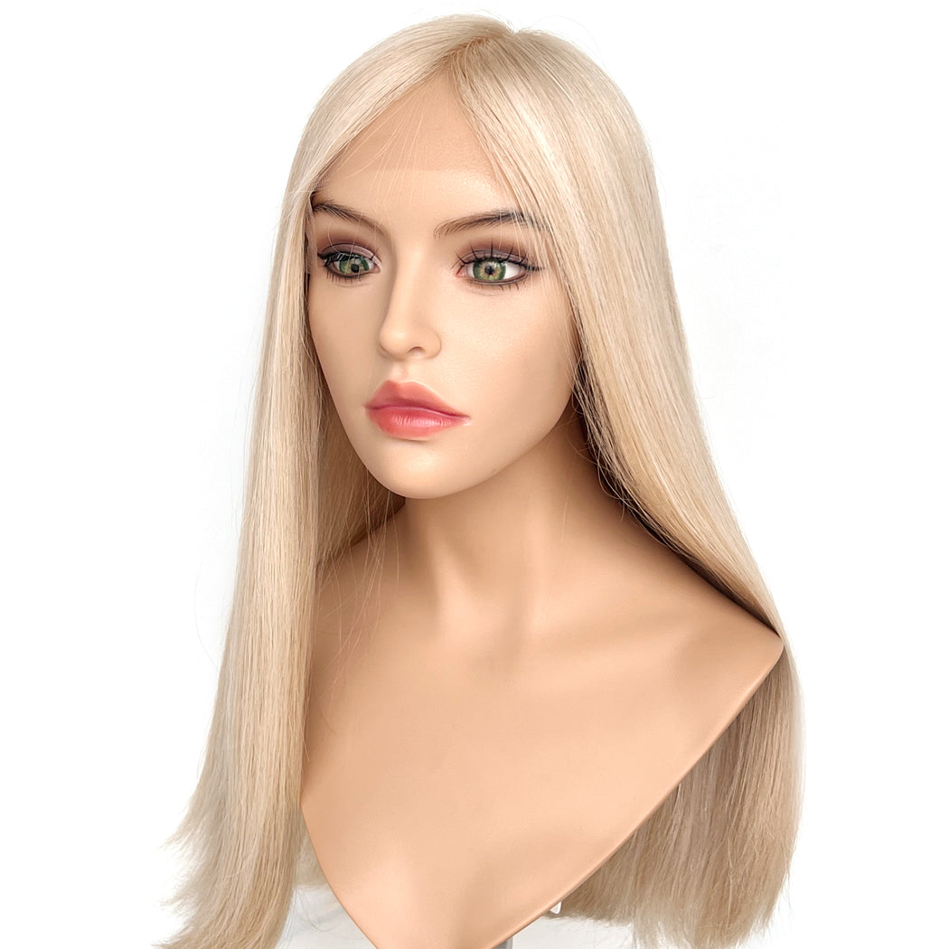 24Inch Lace Wig Light Blonde Blended European Hair Wigs - Isabella | Hairperfecto