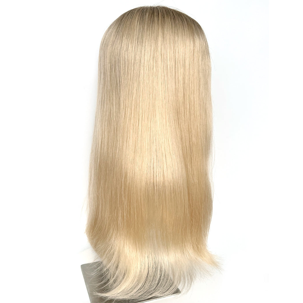 Top Lace Wig-22inch Rebecca Blonde Hair With Dark Root I hairperfecto