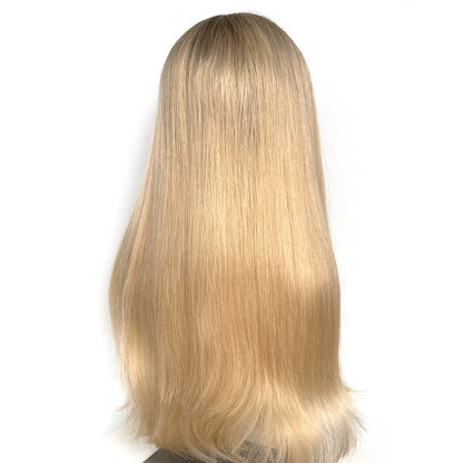 Top Lace Wig-22inch Rebecca Blonde Hair With Dark Root I hairperfecto