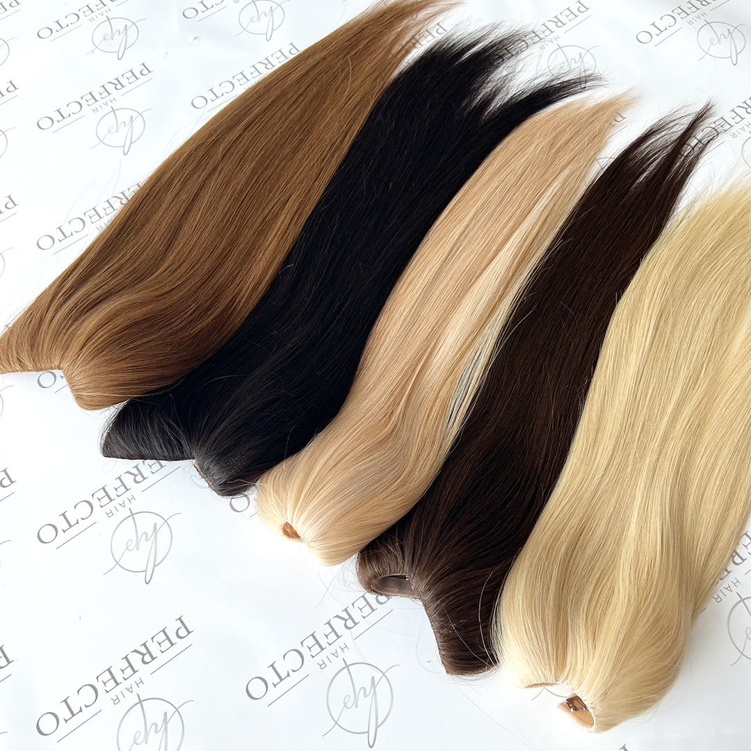 Premium  V-shape Clip In Mono Hair Topper Manufacturers | Hairperfecto