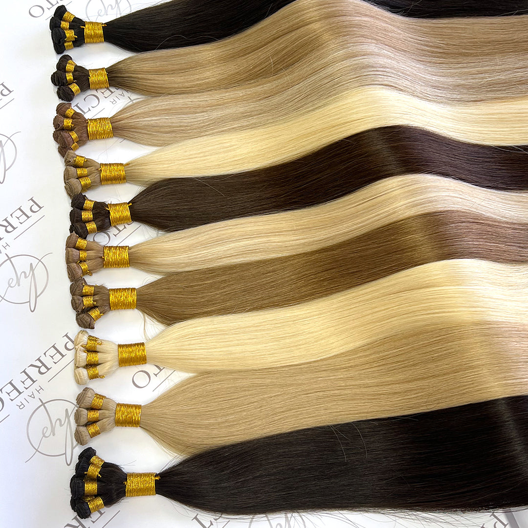 Real Human Hair Extensions Hand Tied Wefts Best Manufaturer| Hairperfecto