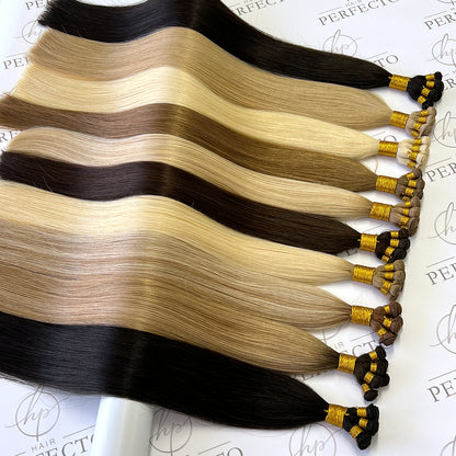 Hand Tied Weft Hair Extensions Wholesaler | Hairperfecto