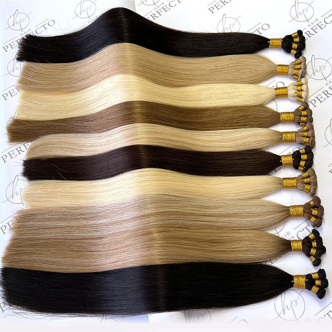 Hand Tied Weft Hair Extensions Wholesaler | Hairperfecto