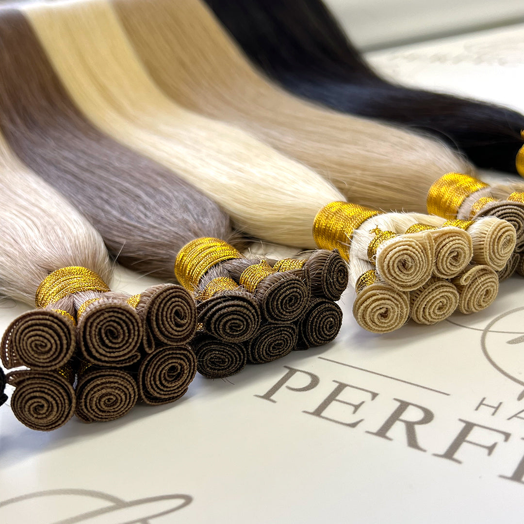 Hand Tied Weft Hair Extensions Wholesaler | Hairperfecto