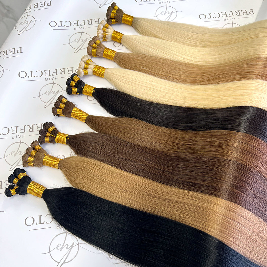 Hand Tied Weft Hair Extensions Wholesaler | Hairperfecto