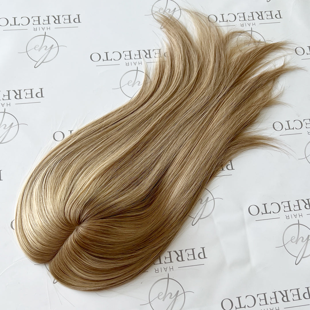 Best Human  Hair Toppers For Hair Loss 6*6 Silk Base -Aura