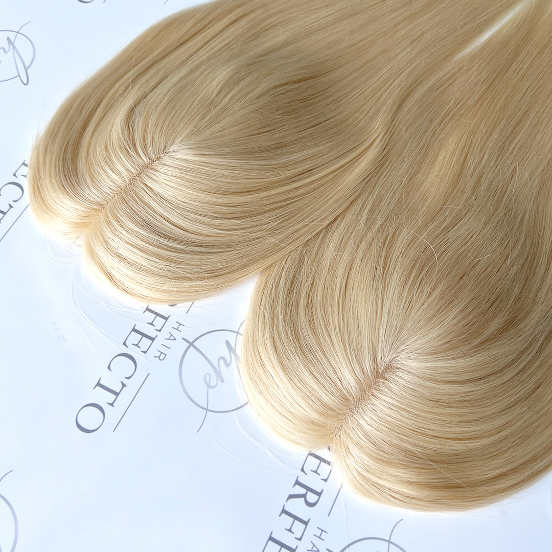 Premium 4"x6 " Mono Base Blonde Hair Toppers Manufacturer #613 | Hairperfecto