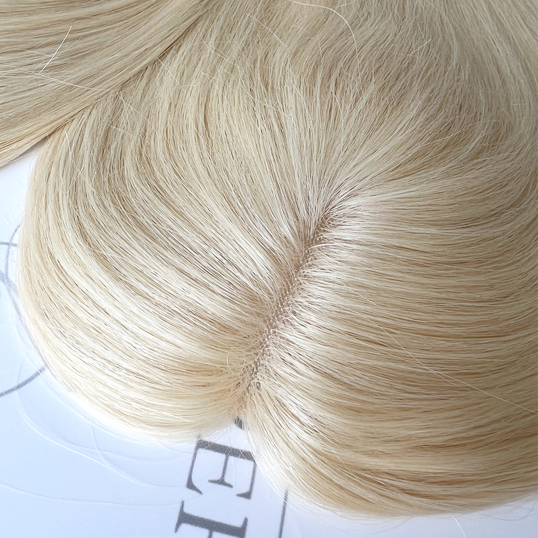 Premium 4"x6 " Mono Base Blonde Hair Toppers Manufacturer #613 | Hairperfecto