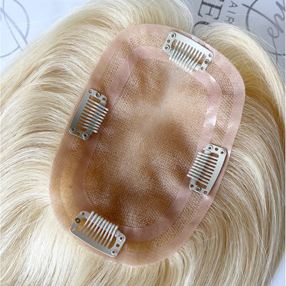 Premium 4"x6 " Mono Base Blonde Hair Toppers Manufacturer #613 | Hairperfecto