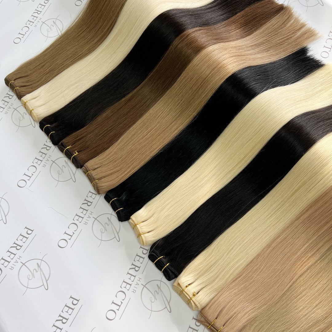 Machine Wefts Hair Extensions Wholesaler | Hairperfecto