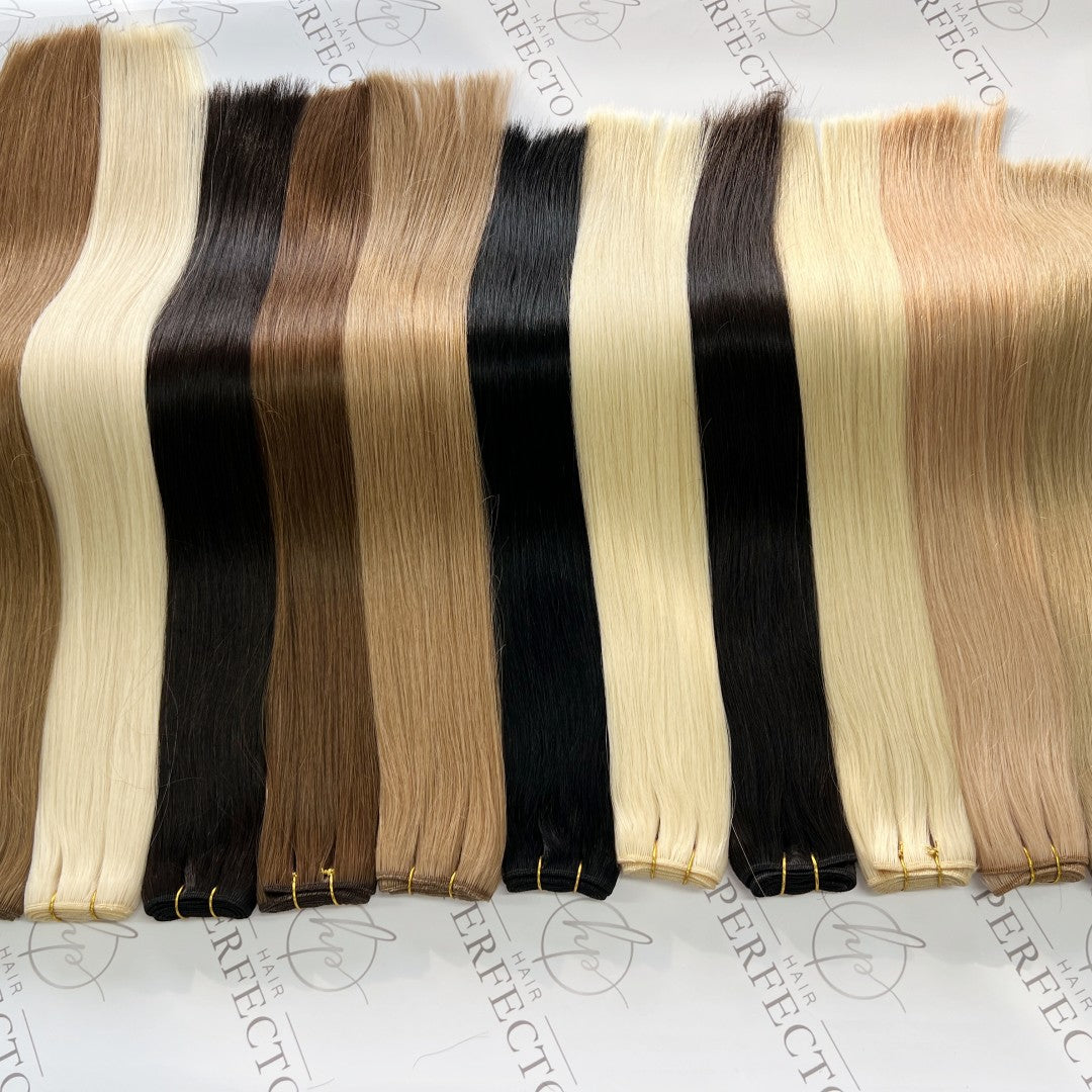 Machine Wefts Hair Extensions Wholesaler | Hairperfecto