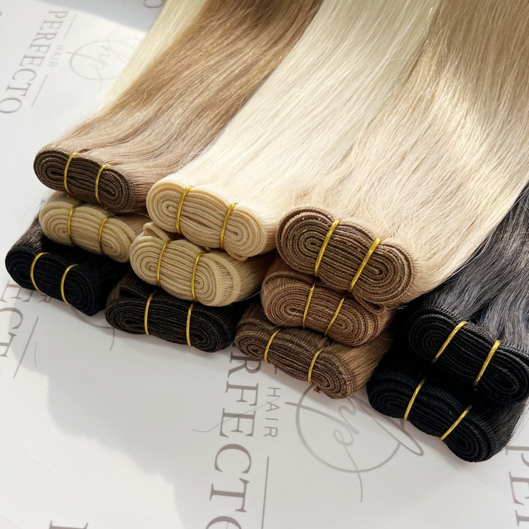 Machine Wefts Hair Extensions Wholesaler | Hairperfecto